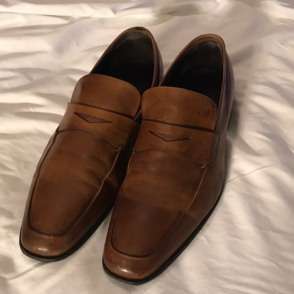 Gordon Rush Brown Loafers dress shoes 11.5